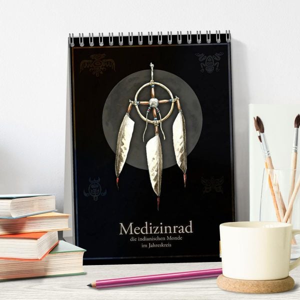 Produktbild: Medizinrad - die indianischen Monde im Jahreskreis (Tischkalender 2026 DIN A5 hoch), CALVENDO Monatskalender