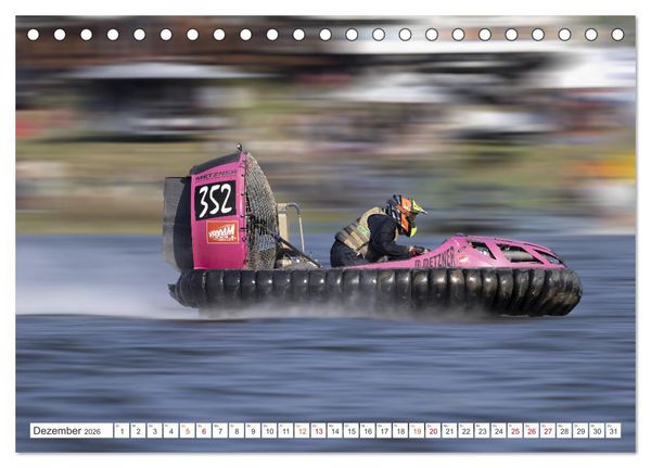 Produktbild: Hovercraft Formel 1 Weltmeisterschaft (Tischkalender 2026 DIN A5 quer), CALVENDO Monatskalender
