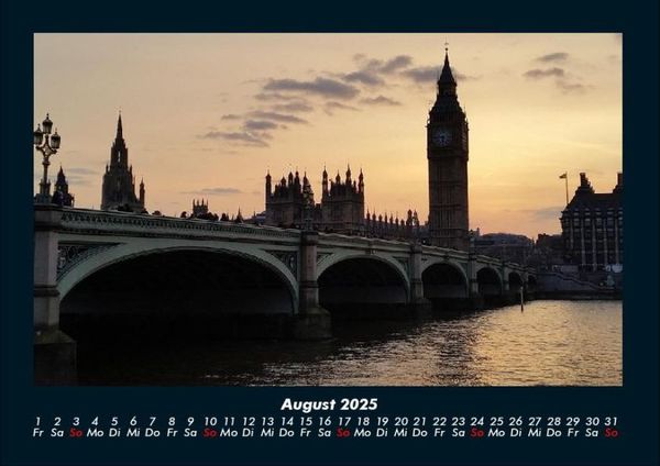 Produktbild: London 2025 Fotokalender DIN A4