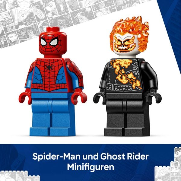 Produktbild: LEGO 76335 Marvel Spider-Man vs. Ghost Rider auf seinem Motorrad, Spiel