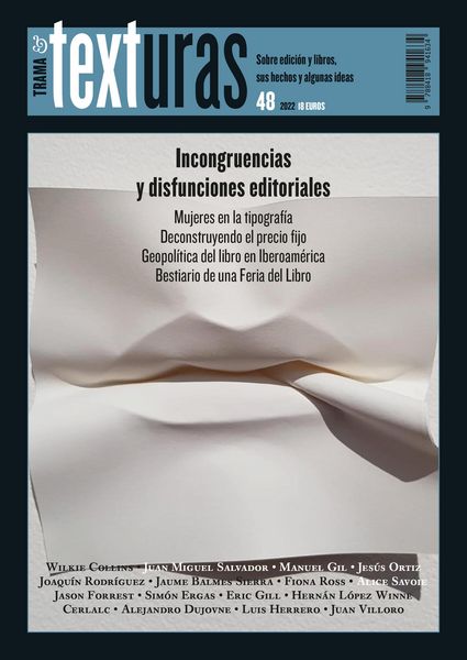 Produktbild: Texturas 48: Incongruencias y disfunciones editoriales