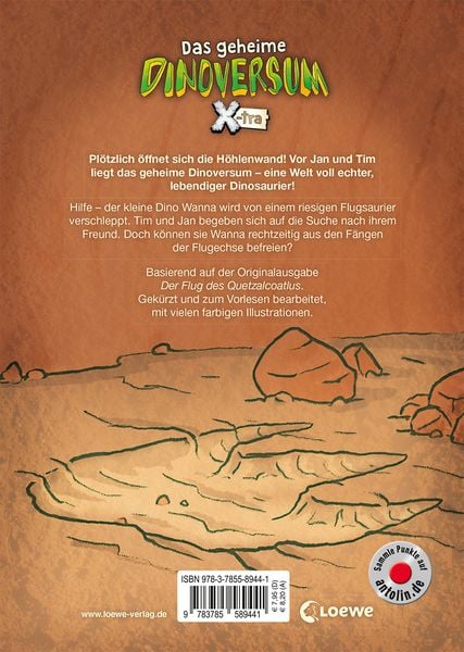 Produktbild: Das geheime Dinoversum Xtra (Band 4) - Flucht vor dem Quetzalcoatlus