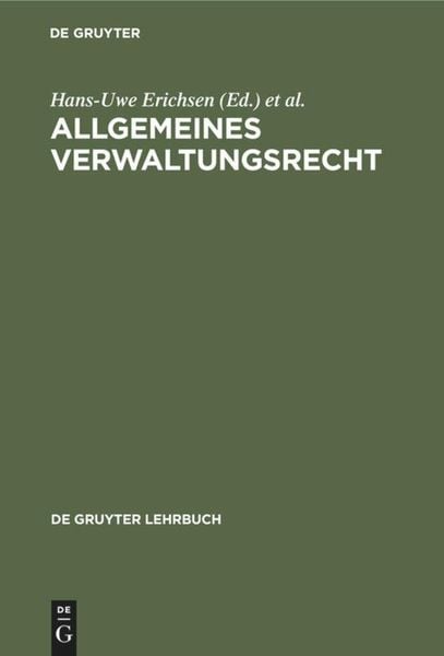 Produktbild: Allgemeines Verwaltungsrecht