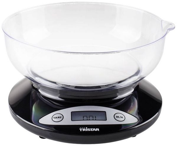 Produktbild: Tristar KW-2430 K&uuml;chenwaage digital mit Messschale W&auml;gebereich (max.)=2kg