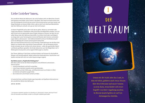 Produktbild: Projektreihe Kindergarten - Der Weltraum