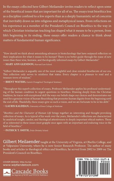 Produktbild: Bioethics and the Character of Human Life