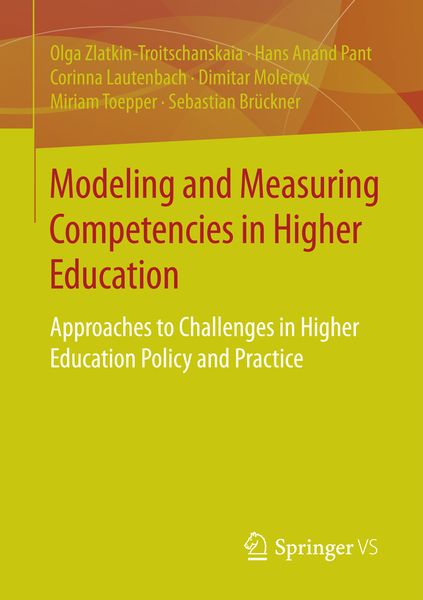 Produktbild: Modeling and Measuring Competencies in Higher Education