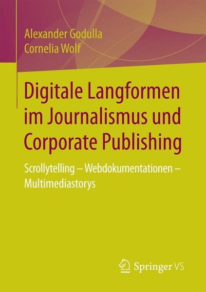 Produktbild: Digitale Langformen im Journalismus und Corporate Publishing