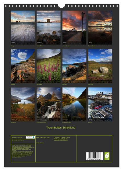 Produktbild: Traumhaftes Schottland (Wandkalender 2026 DIN A3 hoch), CALVENDO Monatskalender