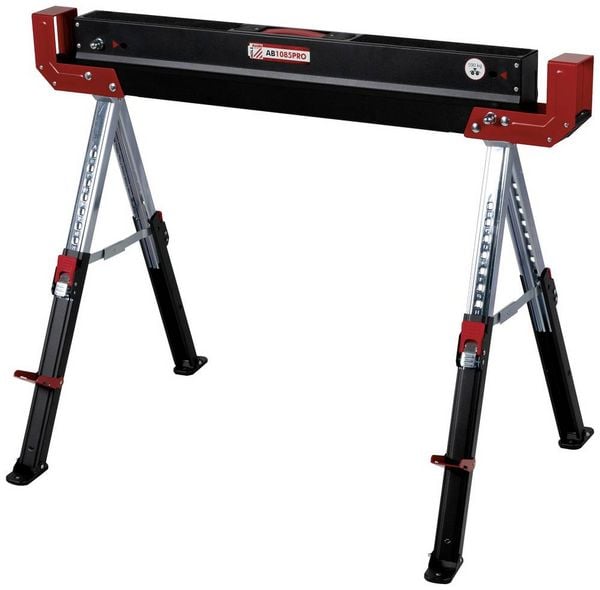 Produktbild: Holzmann Maschinen AB1085PRO Arbeitsbock h&ouml;henverstellbar, klappbar 590 kg (B x T) 1085 mm x 632 mm 9.3 kg 1 St.
