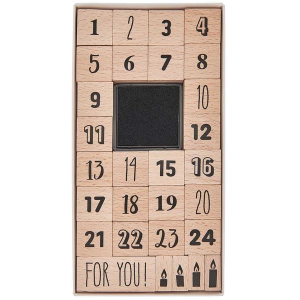 Produktbild: Stempelset Adventskalenderzahlen 29 Stk