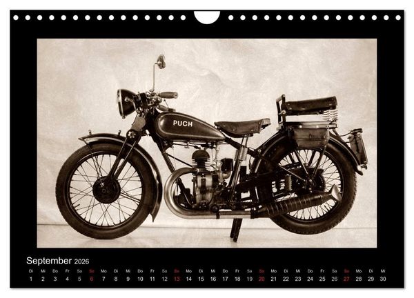 Produktbild: Motorrad Oldtimer aus &Ouml;sterreich (Wandkalender 2026 DIN A4 quer), CALVENDO Monatskalender
