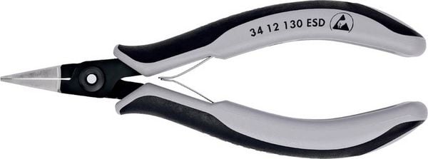 Produktbild: Knipex 34 12 130 ESD ESD Flachzange Gerade Chrom-Vanadium Kugellagerstahl 135 mm