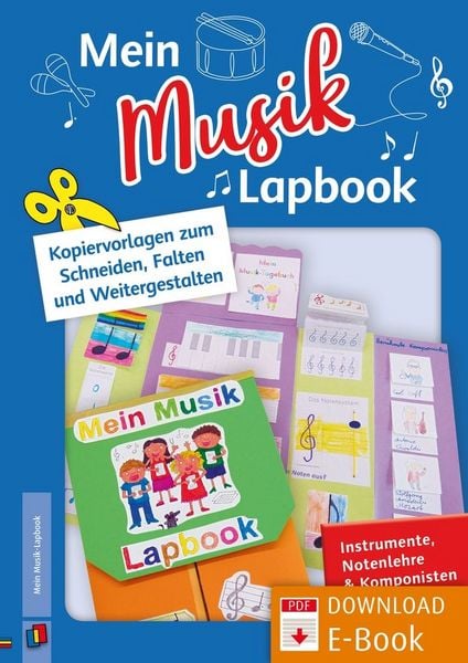 Produktbild: Mein Musik&ndash;Lapbook &ndash; Instrumente, Notenlehre & Komponisten
