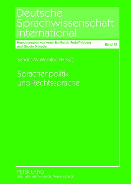 Produktbild: Sprachenpolitik und Rechtssprache