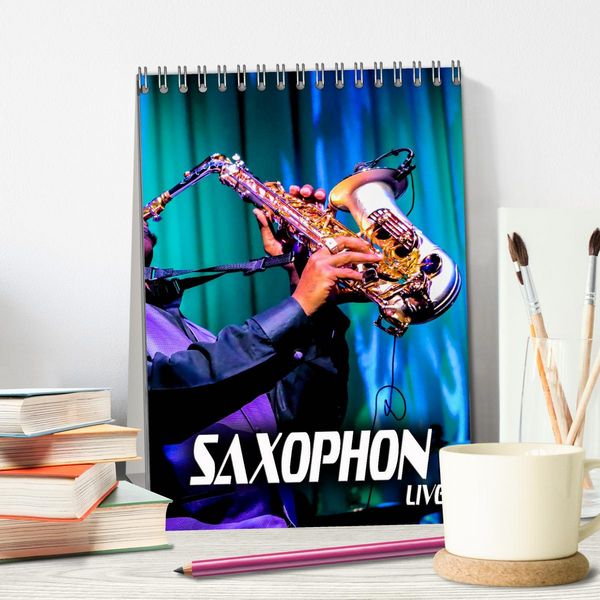 Produktbild: Saxophon live (Tischkalender 2026 DIN A5 hoch), CALVENDO Monatskalender