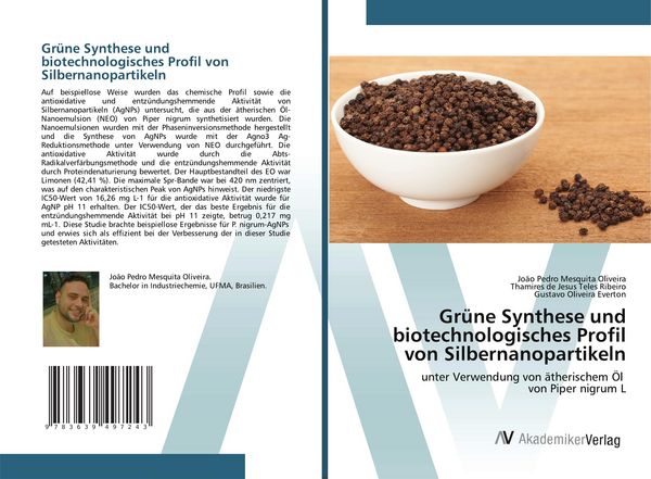 Produktbild: Gr&uuml;ne Synthese und biotechnologisches Profil von Silbernanopartikeln