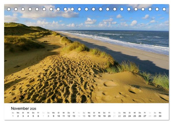 Produktbild: Sylt, der nordfriesische Inseltraum (Tischkalender 2026 DIN A5 quer), CALVENDO Monatskalender