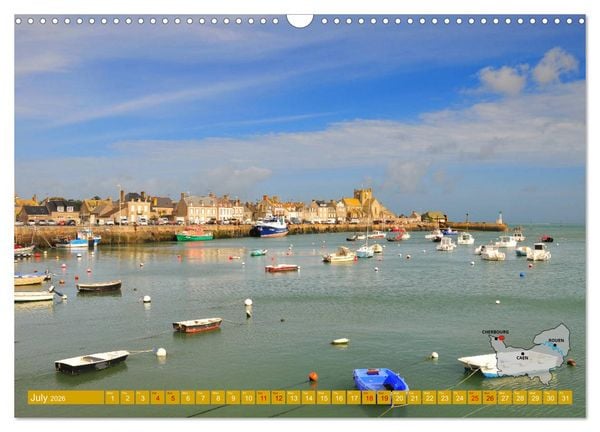 Produktbild: The Coasts of Normandy from Mont Saint-Michel to &Eacute;tretat (Wall Calendar 2026 DIN A3 landscape), CALVENDO 12 Month Wall Calendar