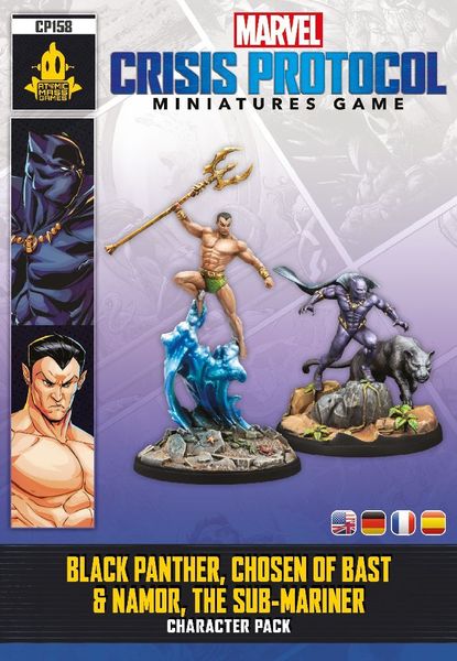 Marvel Crisis Protocol - Black Panther, Chosen of Bast & Namor, The Sub-Mariner DE/EN/ES/FR