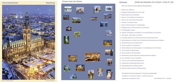 Produktbild: Adventskalender Hamburg (gro&szlig;)