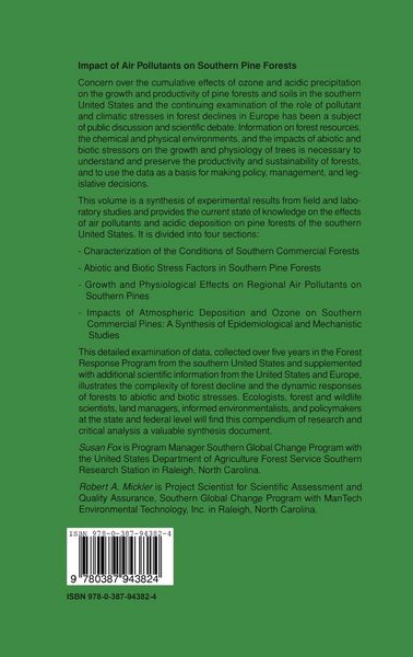 Produktbild: Impact of Air Pollutants on Southern Pine Forests