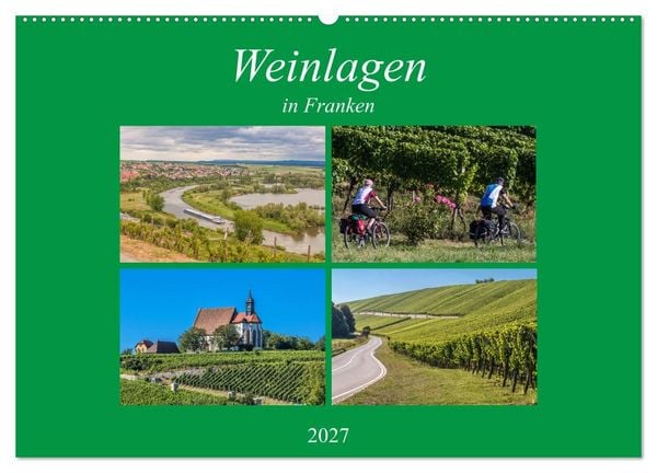Produktbild: Weinlagen in Franken (Wandkalender 2027 DIN A2 quer), CALVENDO Monatskalender