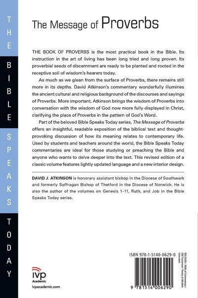 Produktbild: The Message of Proverbs