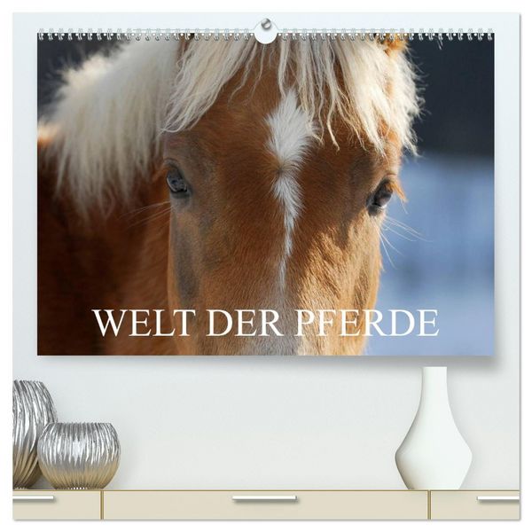 Produktbild: Welt der Pferde (hochwertiger Premium Wandkalender 2026 DIN A2 quer), Kunstdruck in Hochglanz