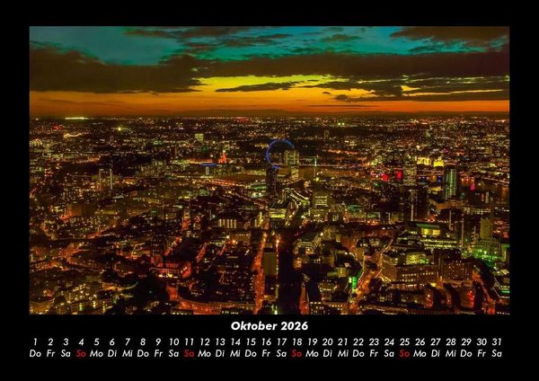 Produktbild: London 2026 Fotokalender DIN A3