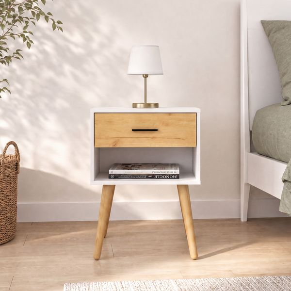 Produktbild: Nachttisch mit Schublade 45x30x56 cm Singol XL