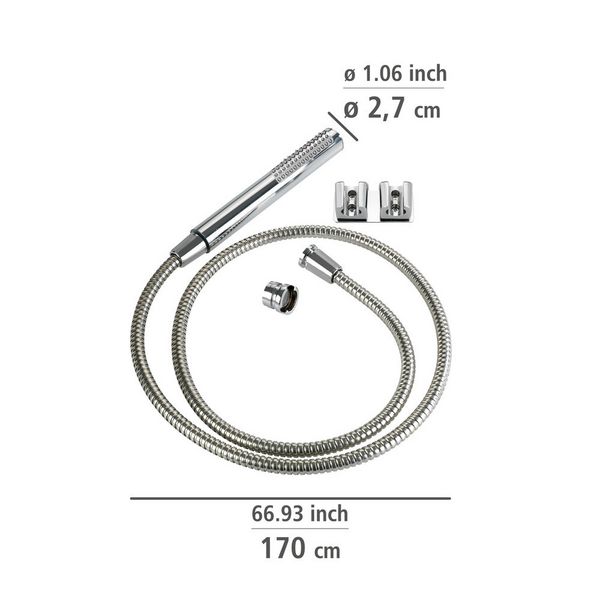 Produktbild: Waschbeckenbrause mit Duo Haken, mit Easy-Clip Schiebefunktion