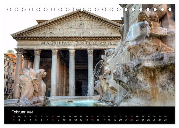 Produktbild: Rom (Tischkalender 2026 DIN A5 quer), CALVENDO Monatskalender