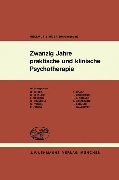 Produktbild: Zwanzig Jahre praktische und klinische Psychotherapie