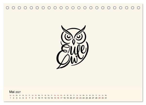 Produktbild: Buchstabentiere (Tischkalender 2027 DIN A5 quer), CALVENDO Monatskalender