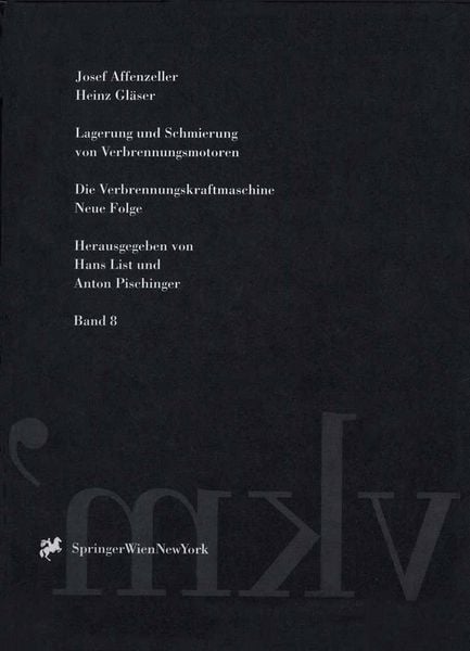 Produktbild: Lagerung und Schmierung von Verbrennungsmotoren