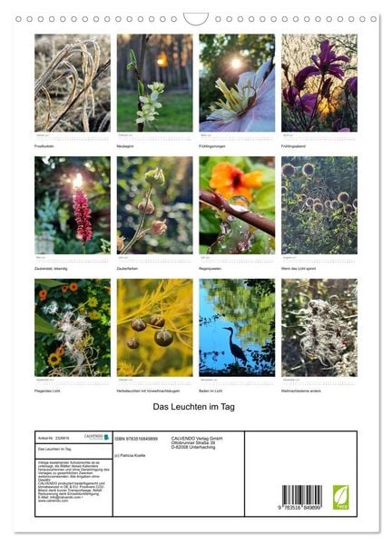 Produktbild: Das Leuchten im Tag (Wandkalender 2027 DIN A3 hoch), CALVENDO Monatskalender
