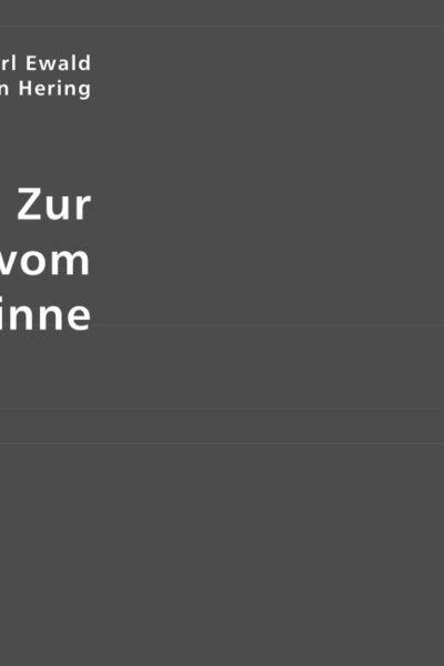 Hering, K: Zur Lehre vom Lichtsinne, Taschenbuch von Karl Ewald Konstantin Hering, VDM, 9783836408899