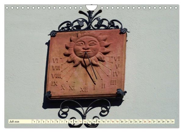 Produktbild: Sonnenuhren - Sonnenstunden (Wandkalender 2026 DIN A4 quer), CALVENDO Monatskalender
