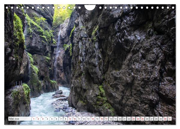 Produktbild: Urlaub in der Zugspitz Region (Wandkalender 2026 DIN A4 quer), CALVENDO Monatskalender