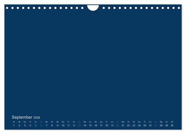 Produktbild: Bastelkalender - Dunkelblau (Wandkalender 2026 DIN A4 quer), CALVENDO Monatskalender