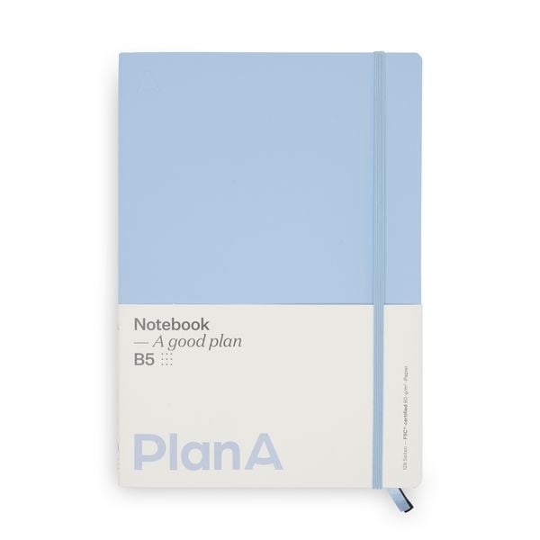Produktbild: Notizbuch B5 Softcover French Blue Punktiert, 128 Seiten
