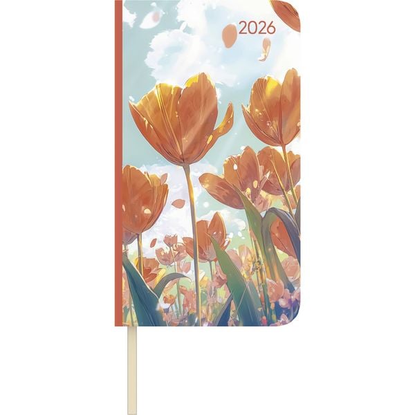 Produktbild: Lady Journal Slim Blütenmeer 2026 - Taschen-Kalender 9x15,6 cm - Weekly - 128 Seiten - Notiz-Buch - mit Info- und Adressteil - Alpha Edition