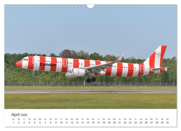 Produktbild: Flugzeugimpressionen auf dem Flughafen (Wandkalender 2026 DIN A3 quer), CALVENDO Monatskalender