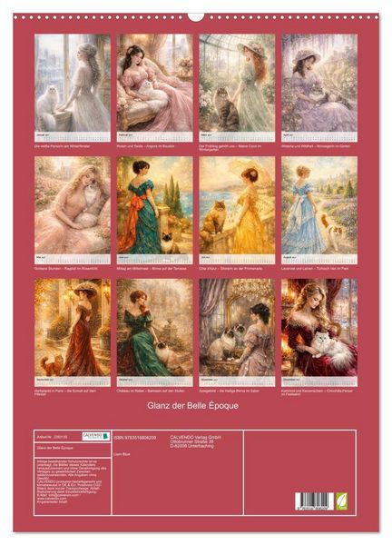 Produktbild: Glanz der Belle &Eacute;poque (Wandkalender 2027 DIN A2 hoch), CALVENDO Monatskalender