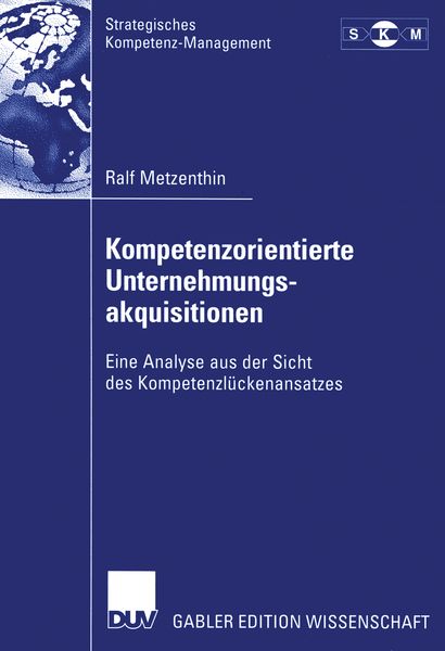 Produktbild: Kompetenzorientierte Unternehmungsakquisitionen