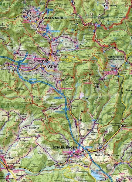 Produktbild: Meiningen S&uuml;dth&uuml;ringen Fahrradkarte