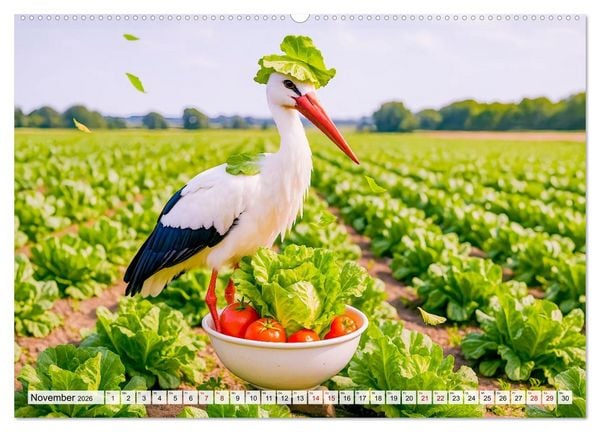 Produktbild: Tierische Redewendungen - Ein Kalender voller Spr&uuml;che und Sprachbilder (hochwertiger Premium Wandkalender 2026 DIN A2 quer), Kunstdruck in Hochglanz