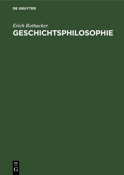 Produktbild: Geschichtsphilosophie