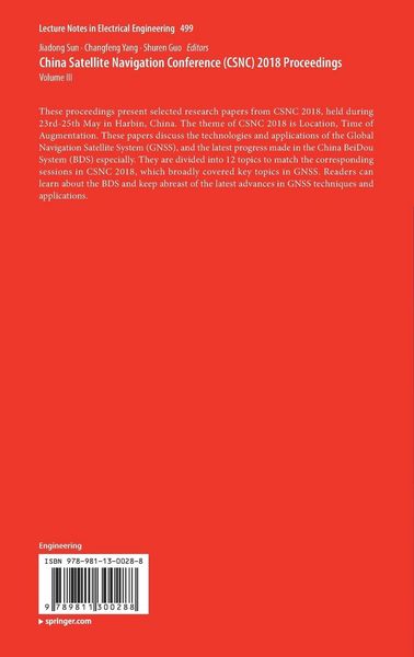 Produktbild: China Satellite Navigation Conference (CSNC) 2018 Proceedings